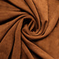 Cinnamon brown spandex pedestal stand covers in a soft, stretchable fabric.