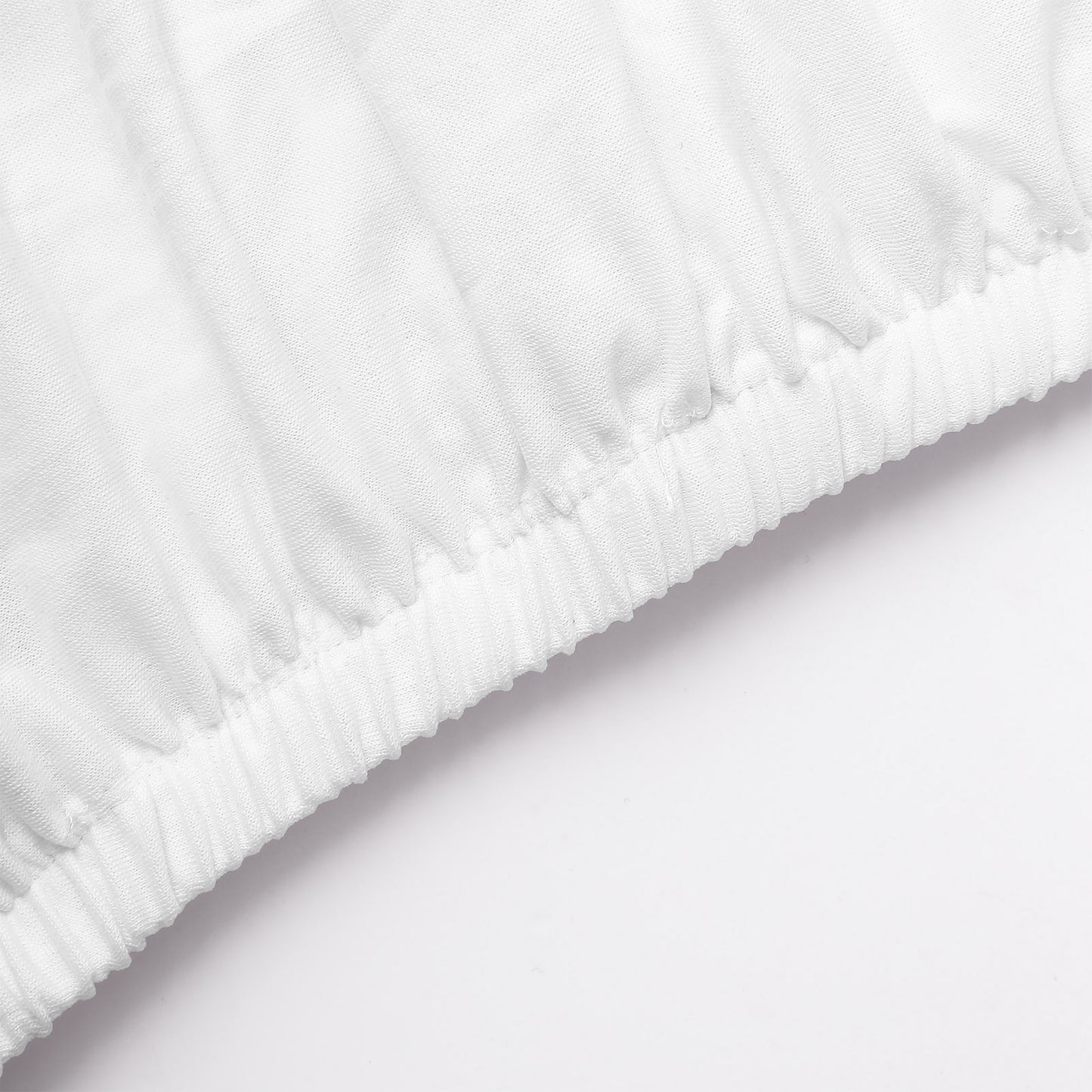 White spandex pedestal stand cover, stretchable and fitted for pillar props.