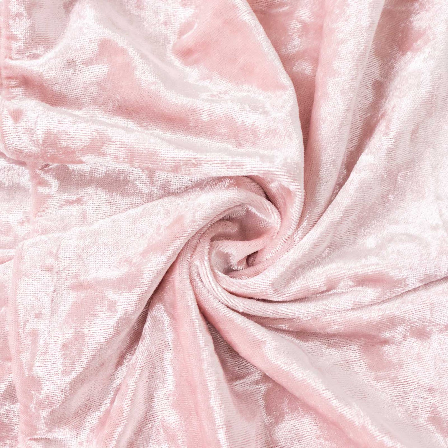 Blush crushed velvet pedestal stand covers set of 5.