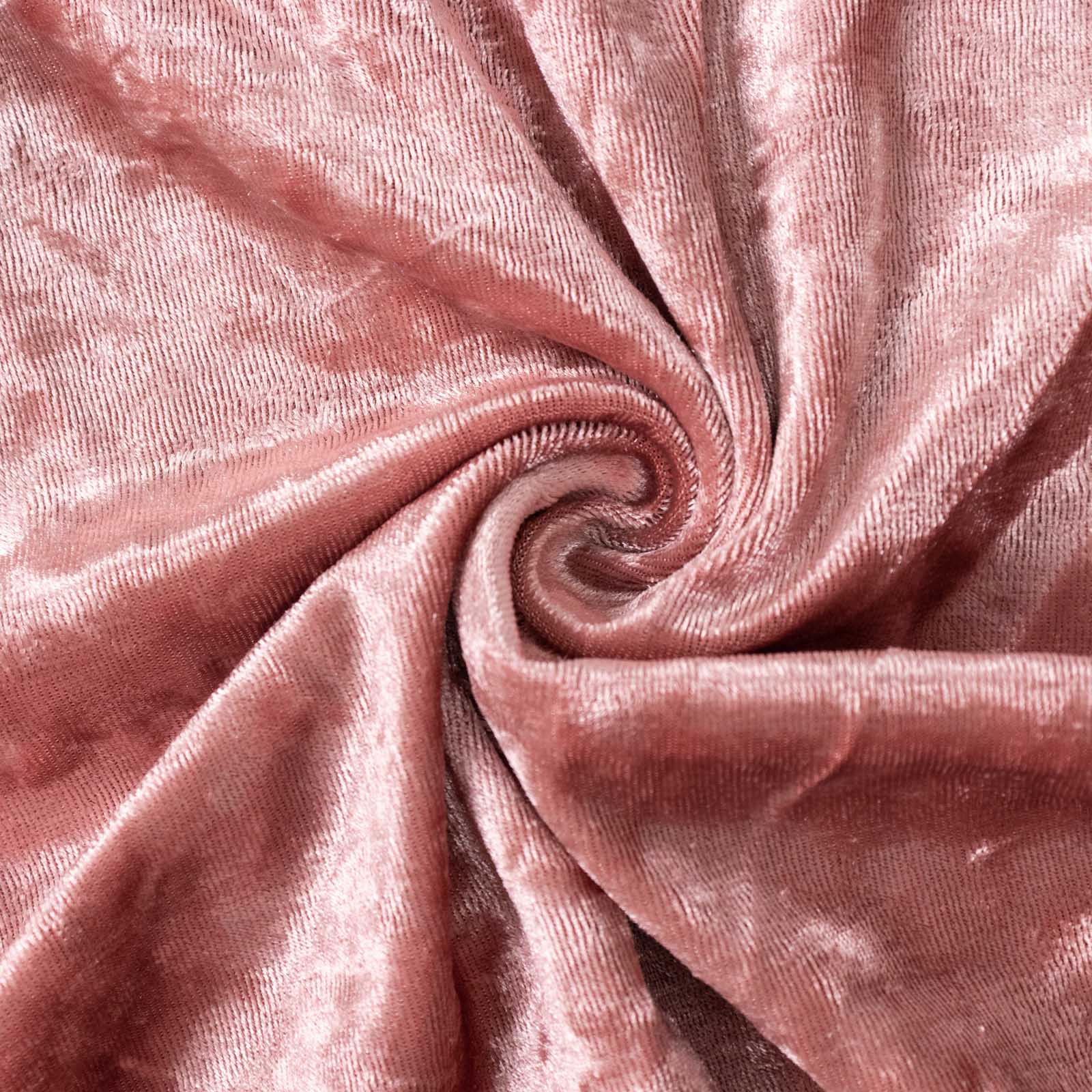 Dusty rose crushed velvet fabric swirl, ideal for pedestal stand covers. #whtbkgd