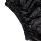 Black crushed velvet pedestal stand cover.