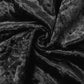 Black crushed velvet pedestal stand covers for elegant decor. #whtbkgd