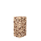 Natural wooden slices pillar stand, rustic farmhouse design.