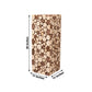 Natural wooden pedestal stand, rustic design, 30 inches tall.