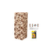 Natural wood pedestal stand with rustic design for plants or décor.