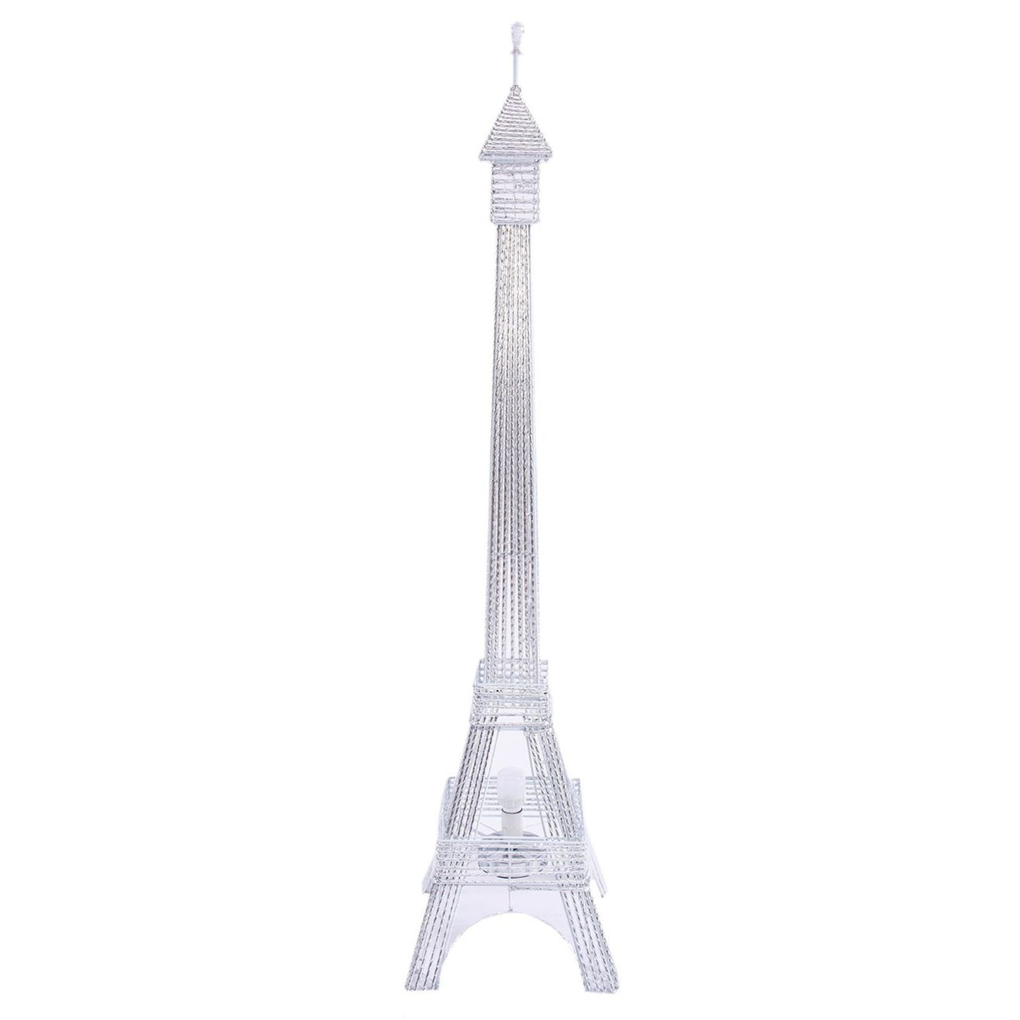 5FT Color Changing LED Silver Eiffel Tower