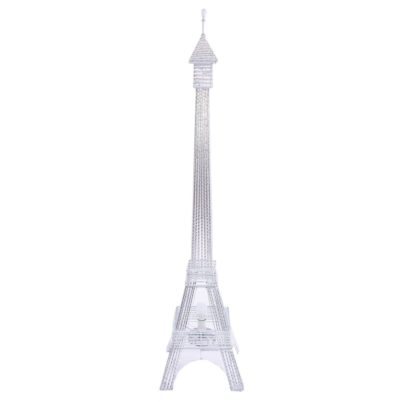 5FT Color Changing LED Silver Eiffel Tower