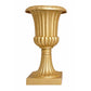 2 Pack 20" Gold Plastic Roman Column Urn Planters, Floral Pedestal Vases, Detachable 3-Piece Convert