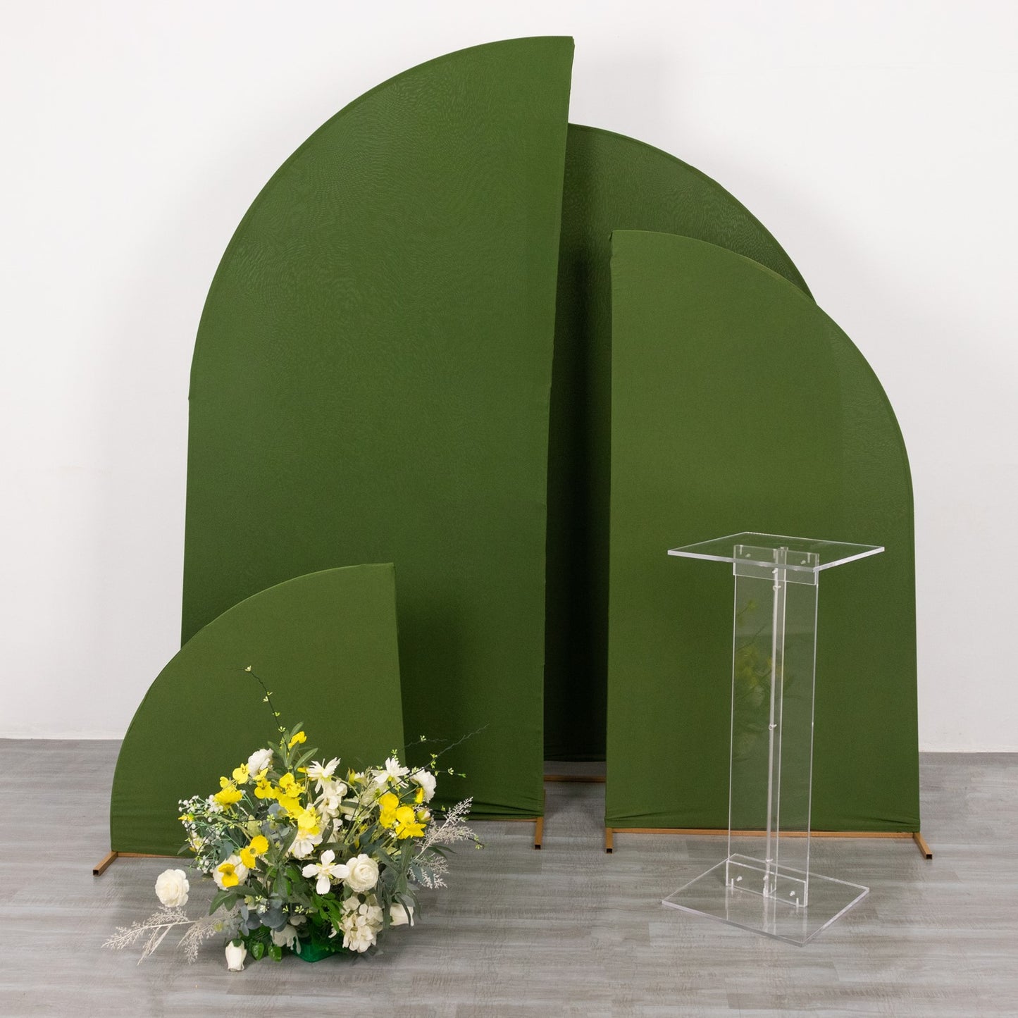 32" Heavy Duty Acrylic Flower Pedestal Stand with Square Bases, Clear Plexiglass Wedding Display Stand - 10mm Thick Plate