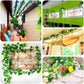 4 Pack Green Pothos Hanging Plants with Silk Leaves Decor for Home and Office