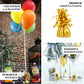 Metallic silver foil tassel top party balloon weights in a 12 pack.