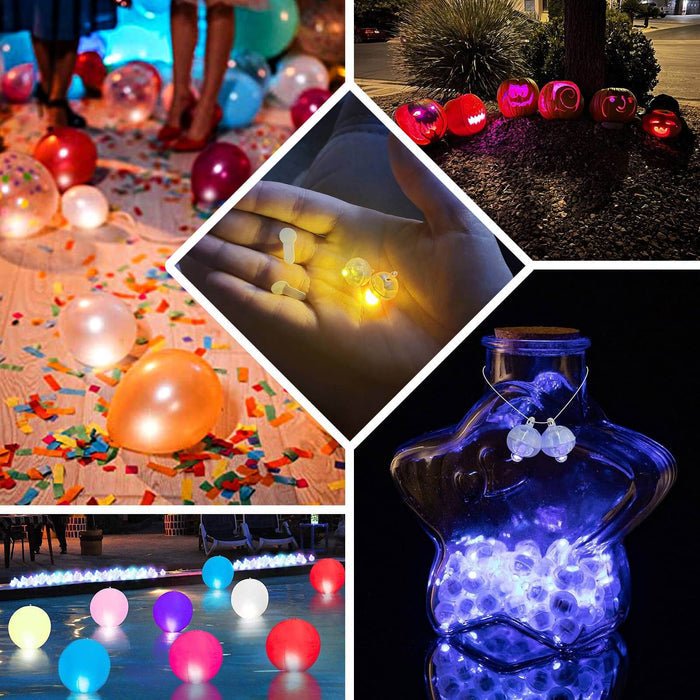 Purple mini LED balls for festive decorations and events. Waterproof and battery-operated.