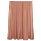 2 Pack Terracotta (Rust) Polyester Event Curtain Drapes, 10ftx8ft Backdrop Event Panels With Rod Pockets 130 GSM