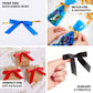 50 Pcs | 3" Satin Ribbon Bows With Twist Ties, Gift Basket Party Favor Bags Decor -  Red Classic Style