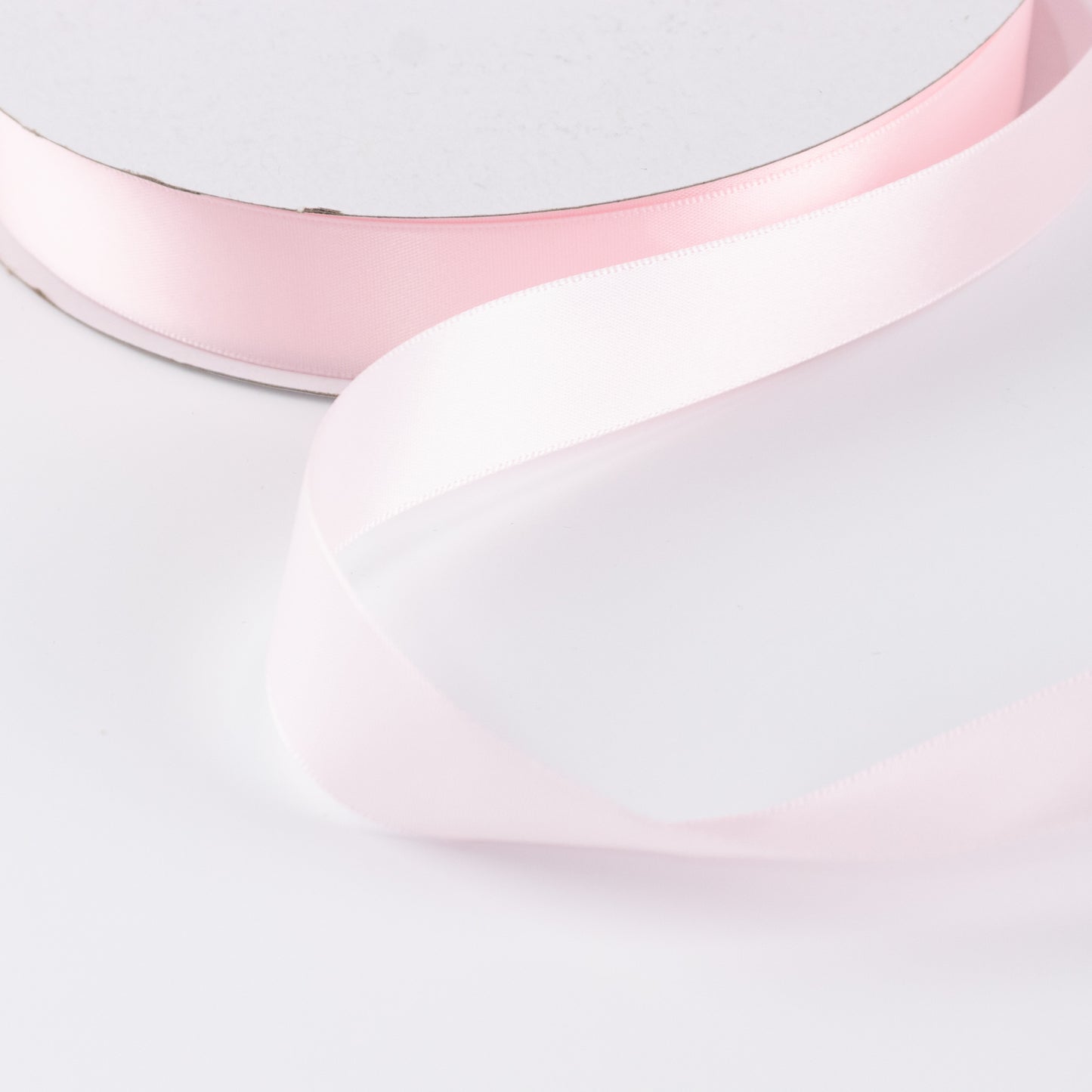 Single Face Satin Ribbon Roll Blush 1" x 100 Yards Decorative Craft Ribbon