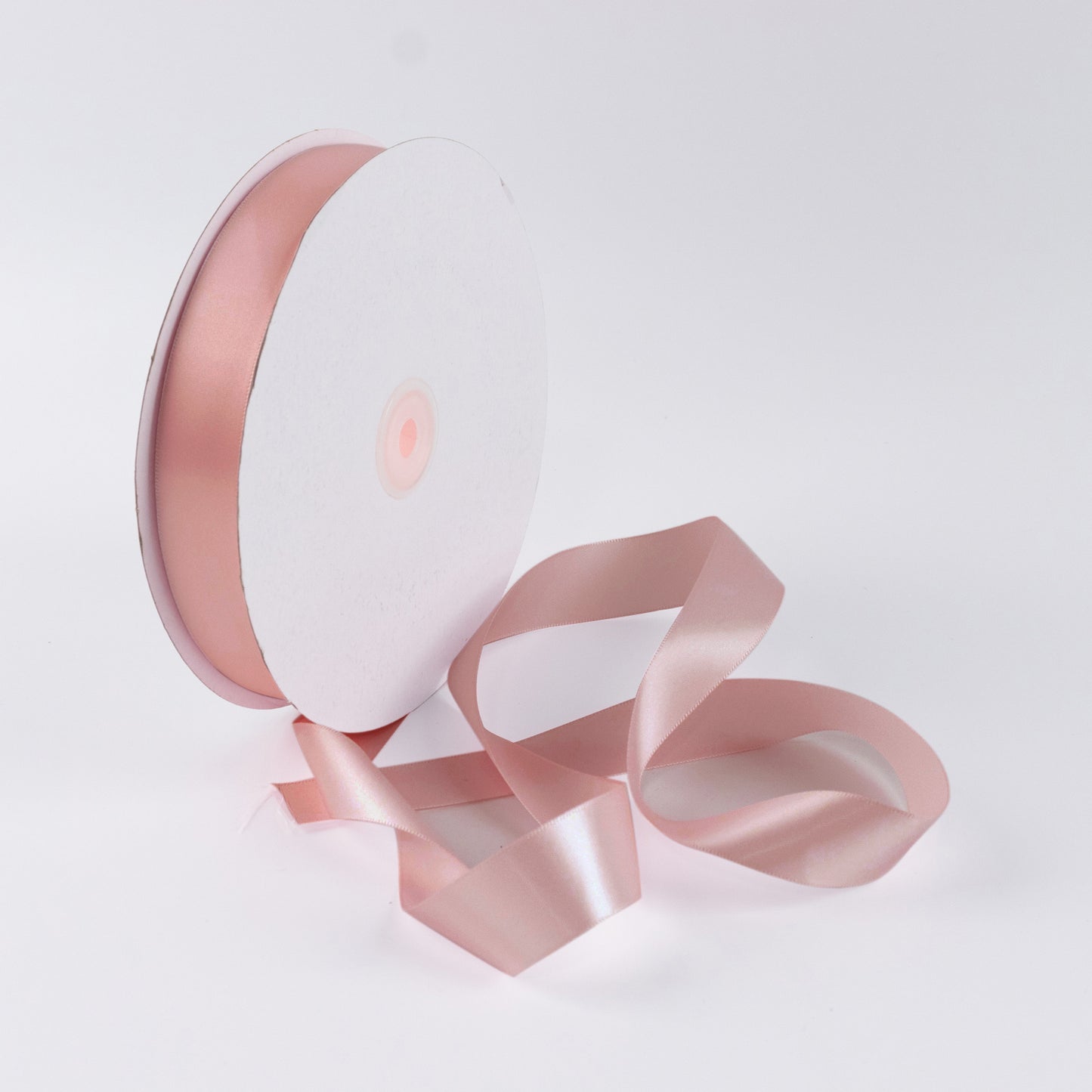Single Face Satin Ribbon Roll Dusty Rose 1" x 100 Yards Decorative Craft Ribbon