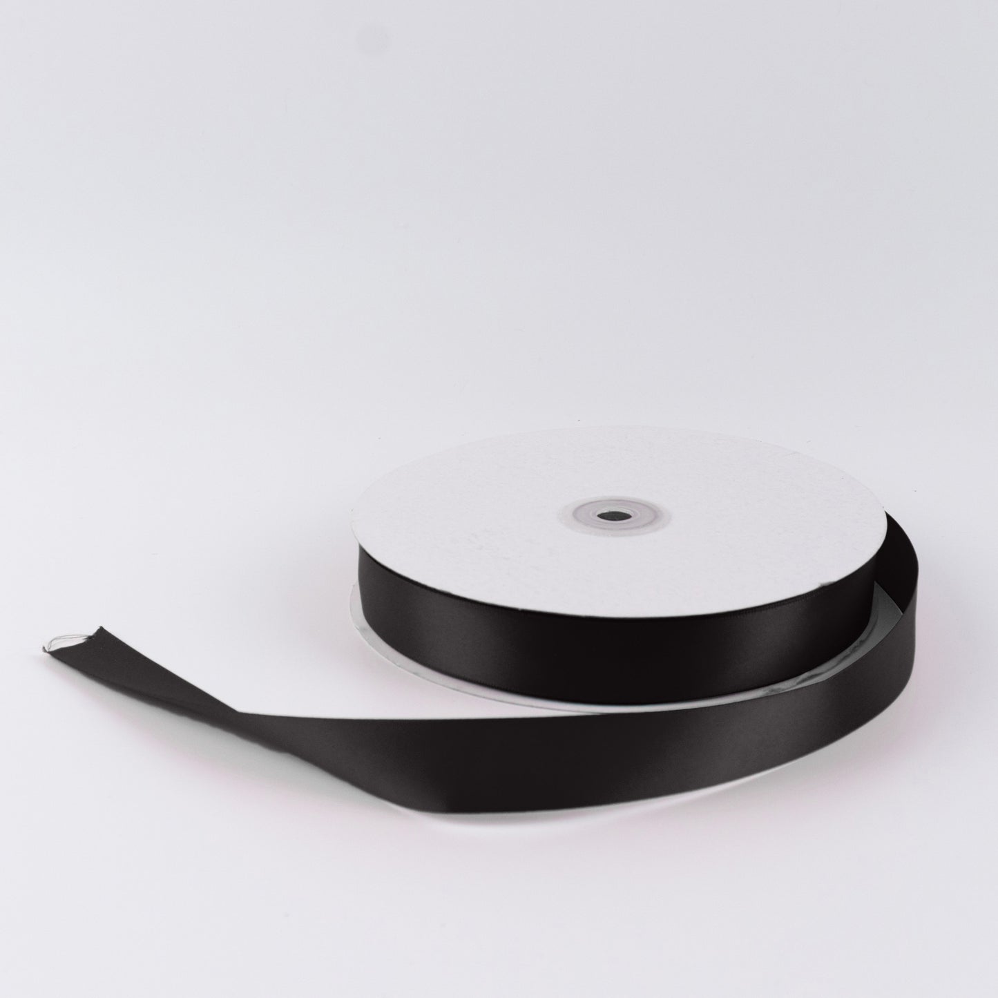 Single Face Satin Ribbon Roll Black 1" x 100 Yards Decorative Craft Ribbon