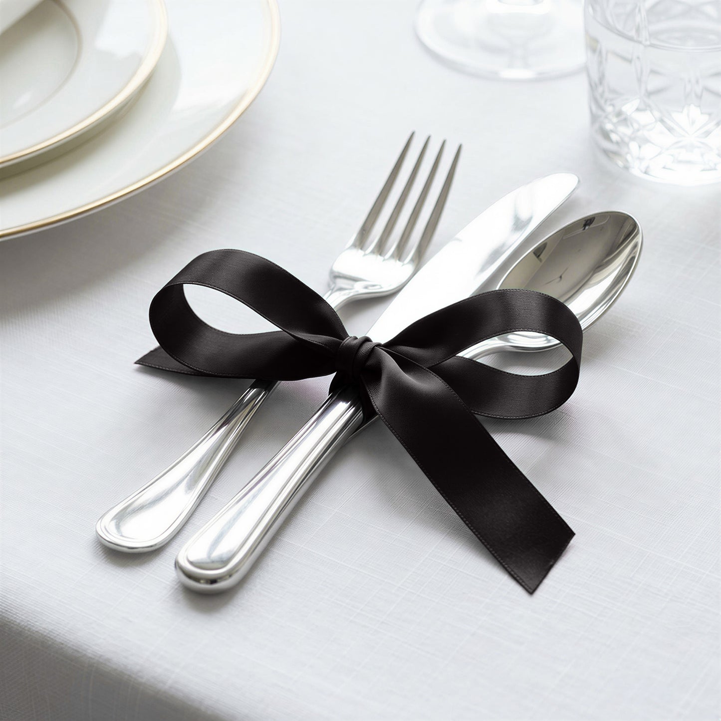 Single Face Satin Ribbon Roll Black 1" x 100 Yards Decorative Craft Ribbon