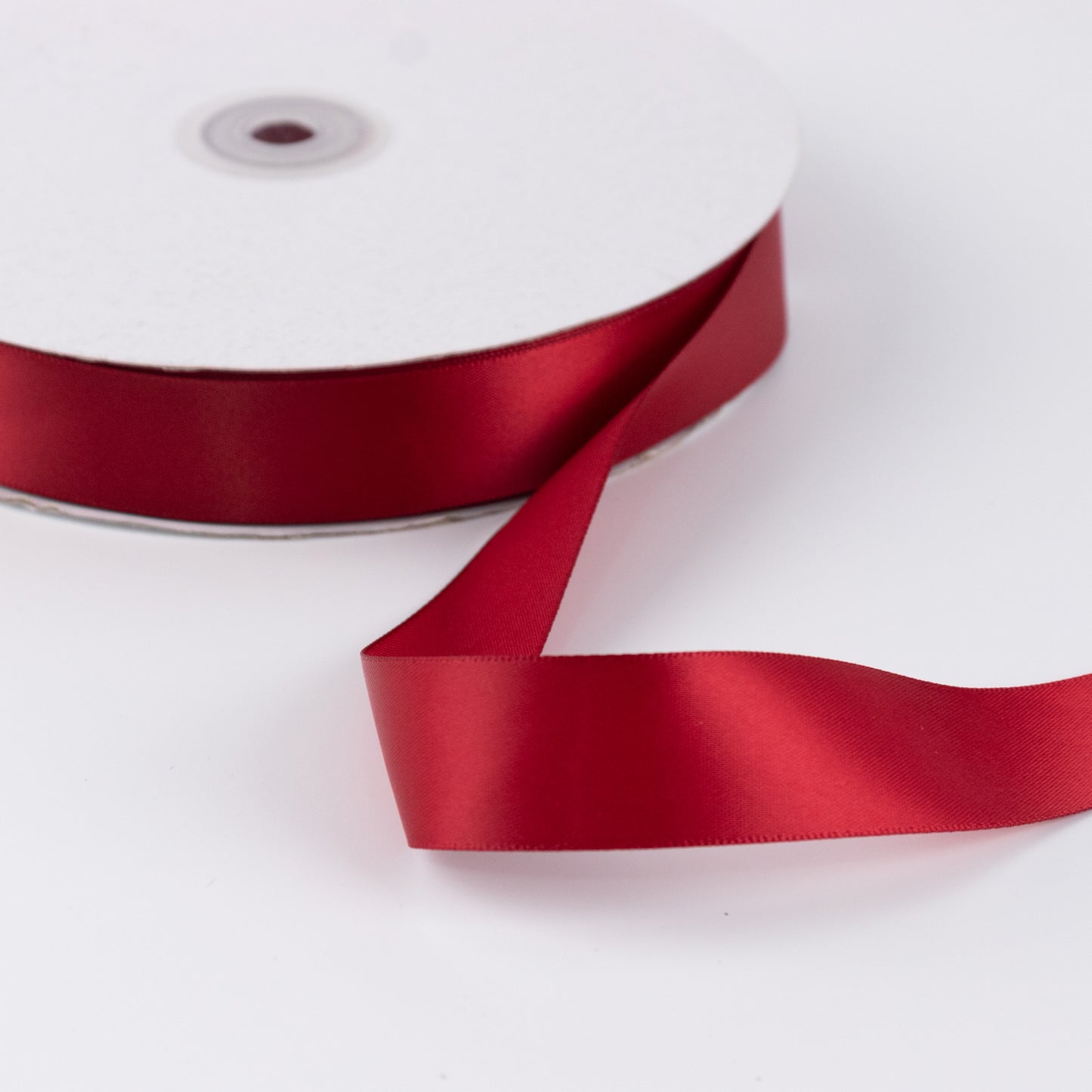 Single Face Satin Ribbon Roll Burgundy 1" x 100 Yards Decorative Craft Ribbon