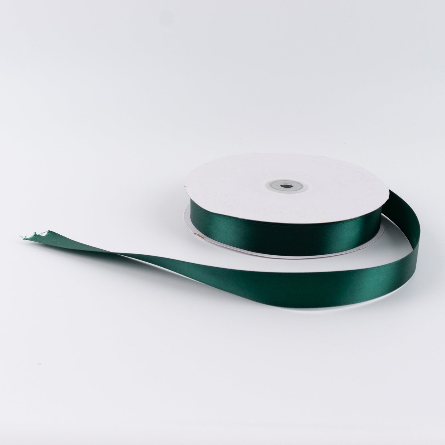 Single Face Satin Ribbon Roll Hunter Emerald Green 1" x 100 Yards Decorative Craft Ribbon