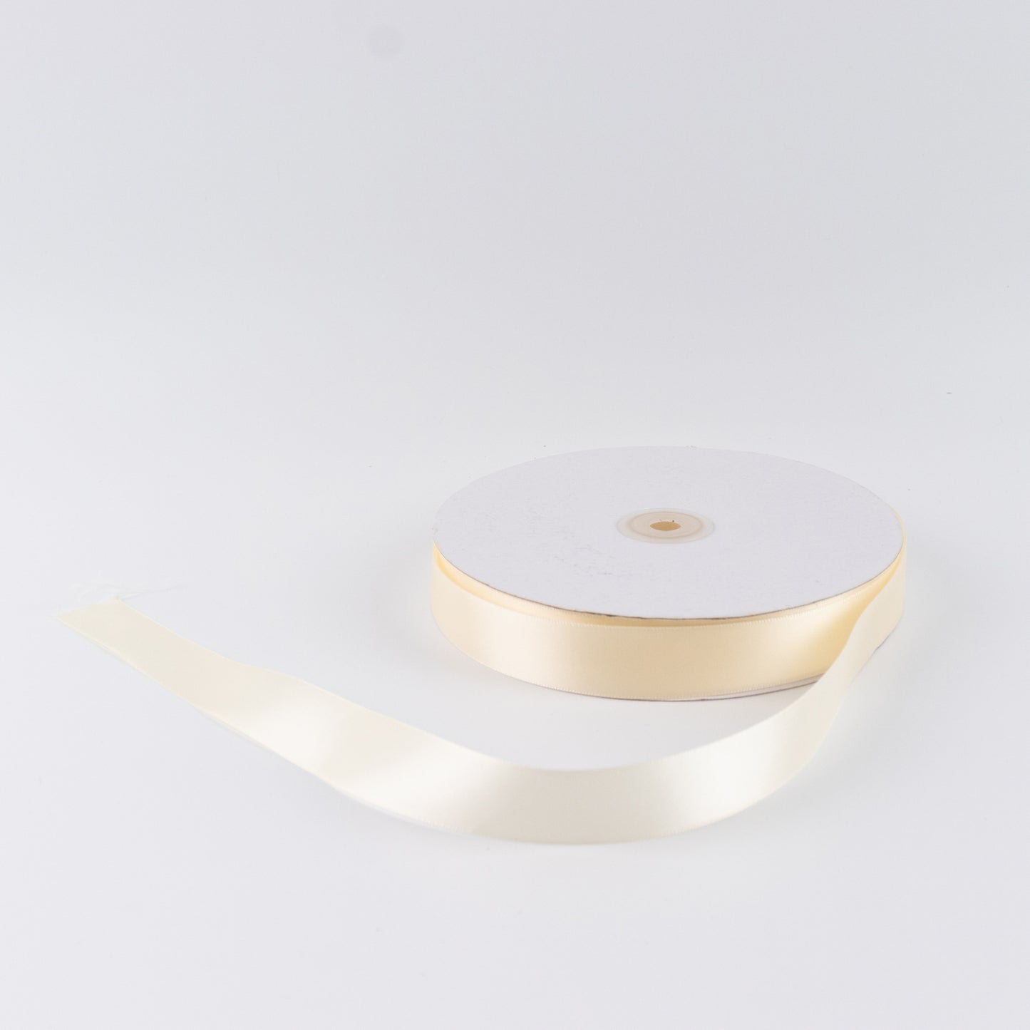 Single Face Satin Ribbon Roll Ivory 1" x 100 Yards Decorative Craft Ribbon
