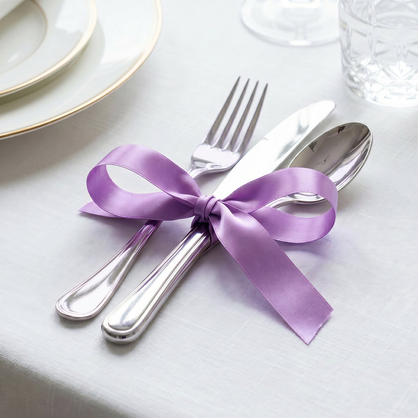 Single Face Satin Ribbon Roll Lavender Lilac 1" x 100 Yards Decorative Craft Ribbon