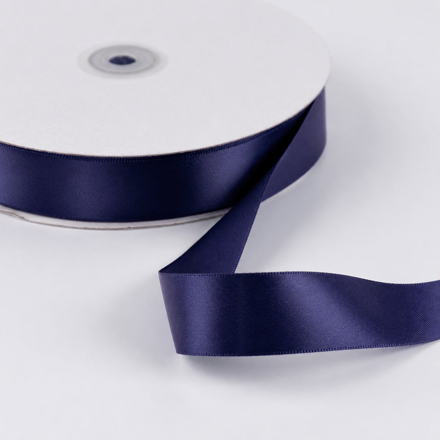 Single Face Satin Ribbon Roll Navy Blue 1" x 100 Yards Decorative Craft Ribbon