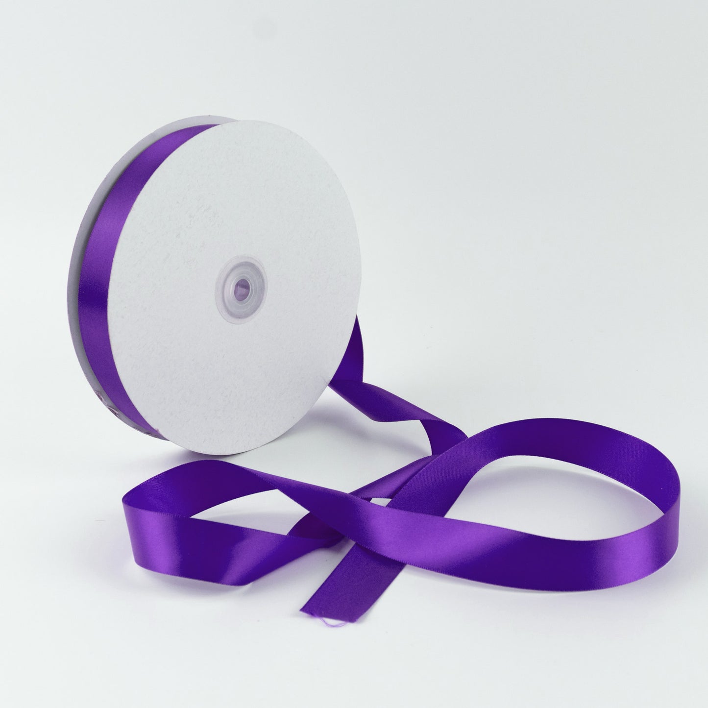 Single Face Satin Ribbon Roll Purple 1" x 100 Yards Decorative Craft Ribbon