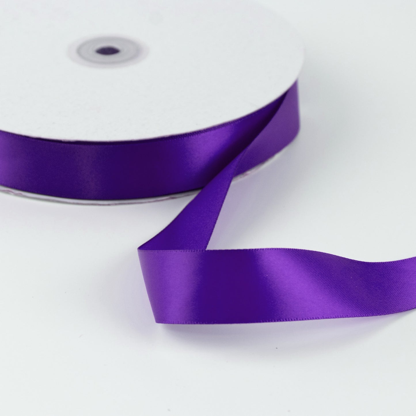 Single Face Satin Ribbon Roll Purple 1" x 100 Yards Decorative Craft Ribbon