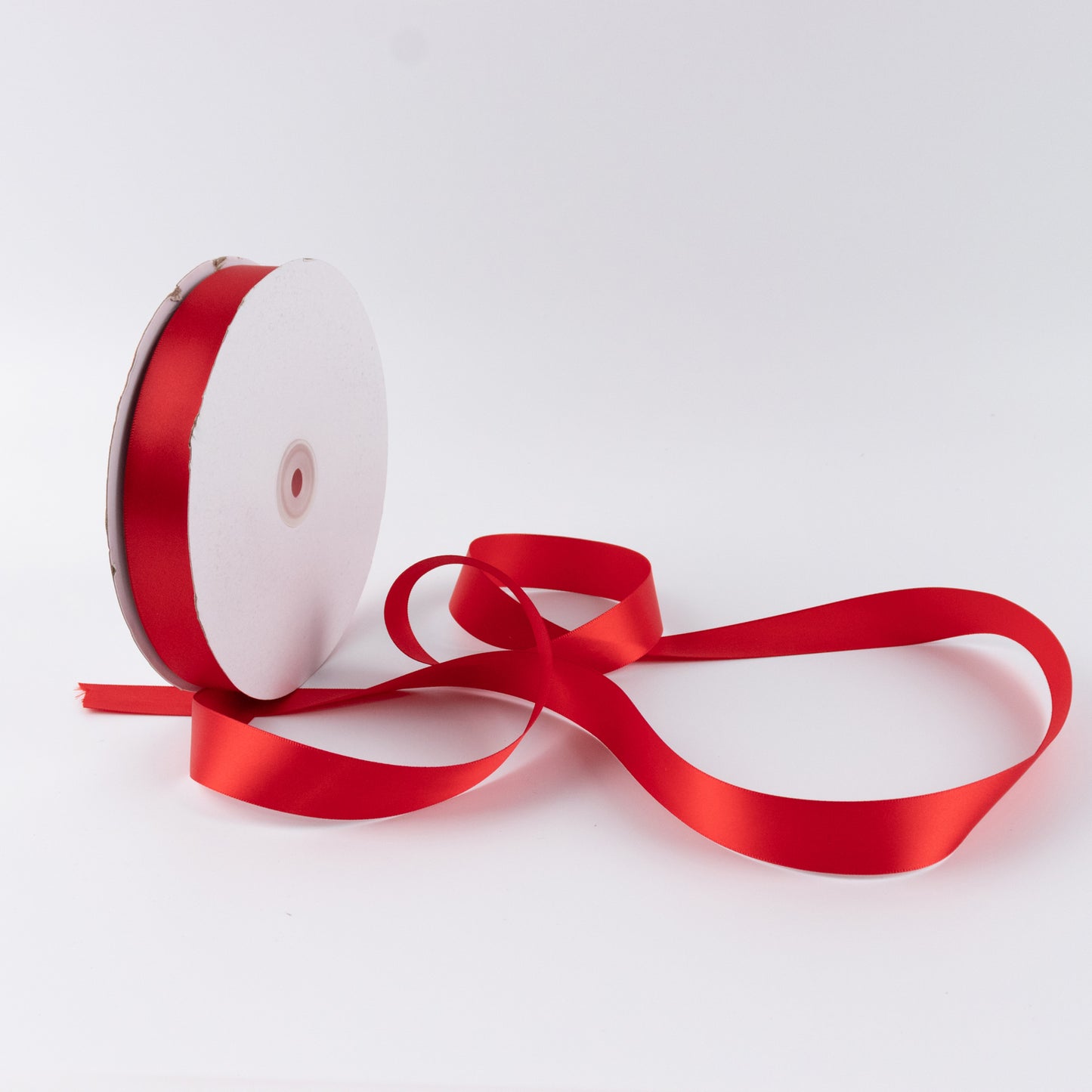 Single Face Satin Ribbon Roll Red 1" x 100 Yards Decorative Craft Ribbon