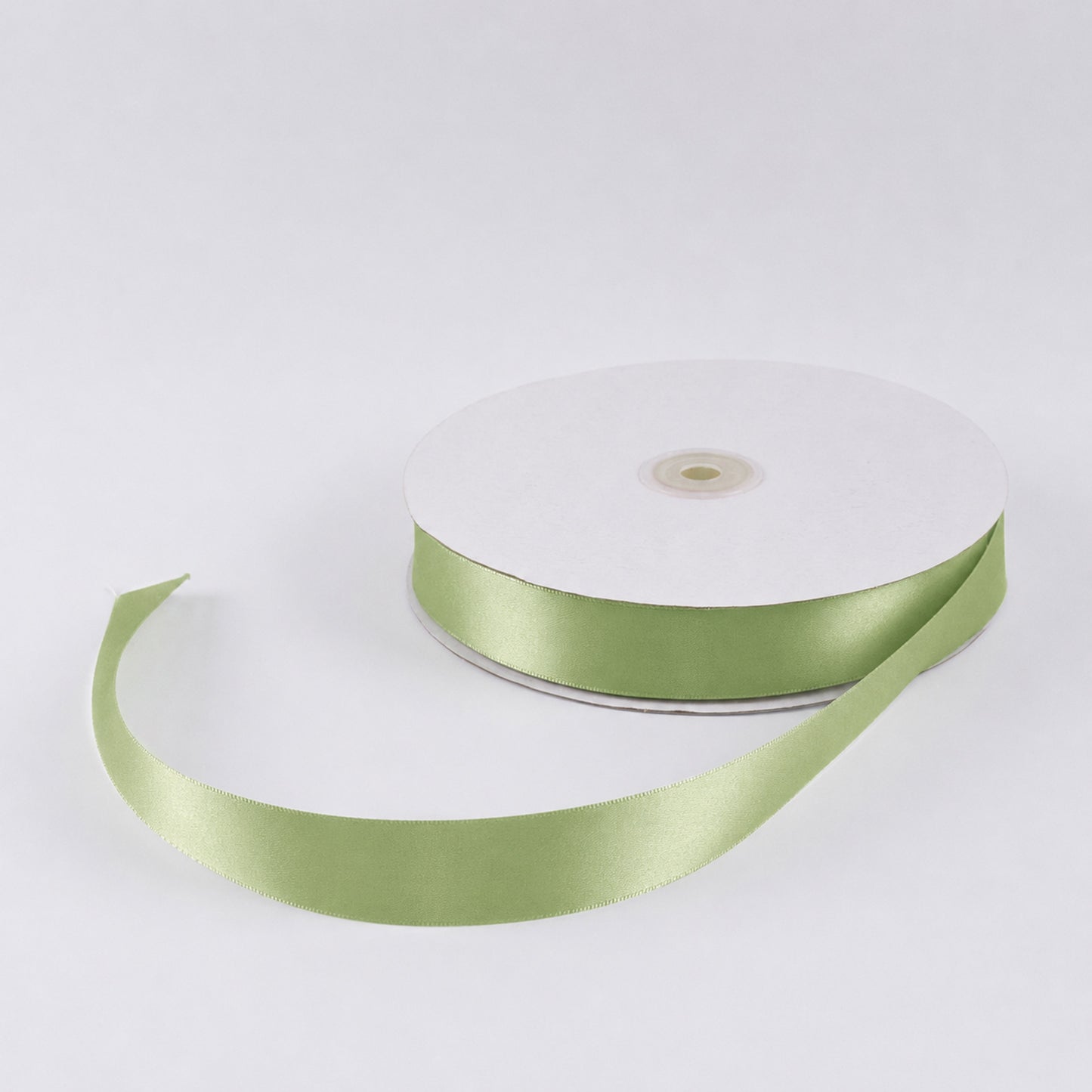 Single Face Satin Ribbon Roll Sage Green 1" x 100 Yards Decorative Craft Ribbon
