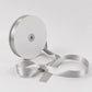 Single Face Satin Ribbon Roll Silver 1" x 100 Yards Decorative Craft Ribbon