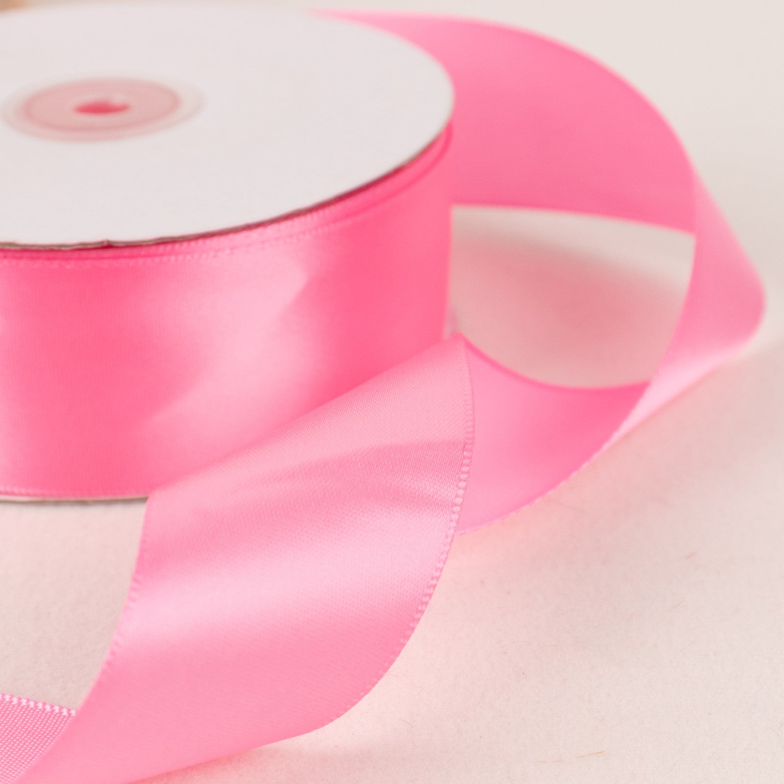 DIY 1.5 Inch Pink Satin Ribbon 50 Yards 