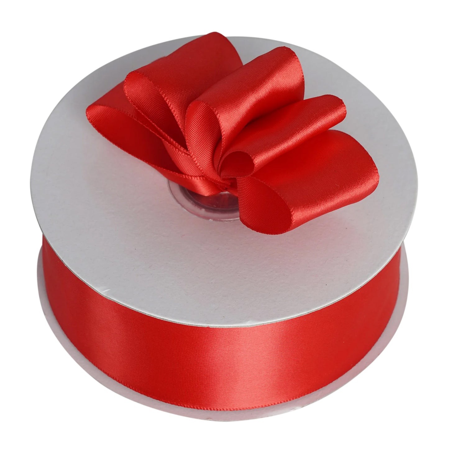 DIY Red Ribbon In Satin 50 Yards 1.5 Inch#whtbkgd