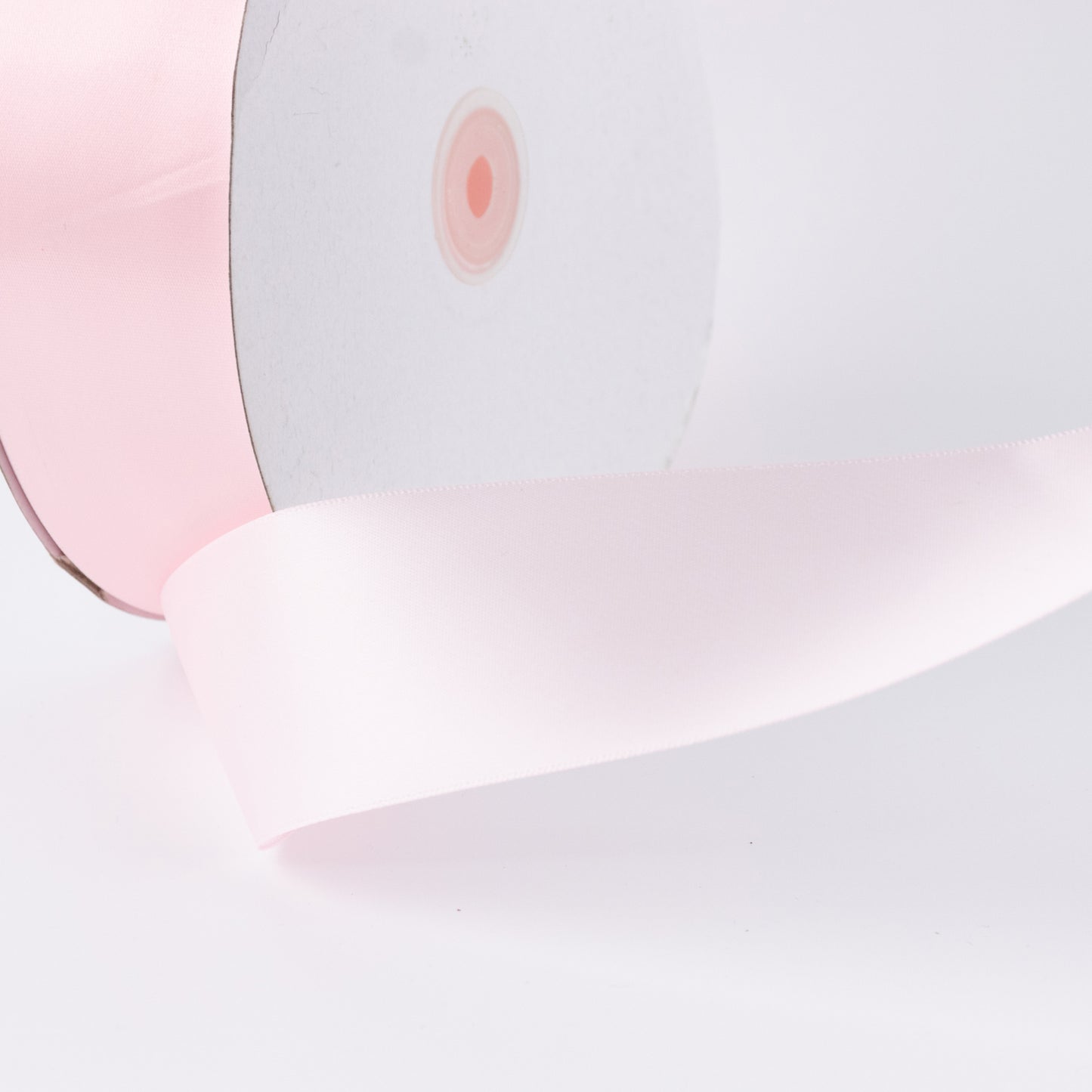 Single Face Satin Ribbon Roll Blush 2" x 100 Yards Decorative Craft Ribbon