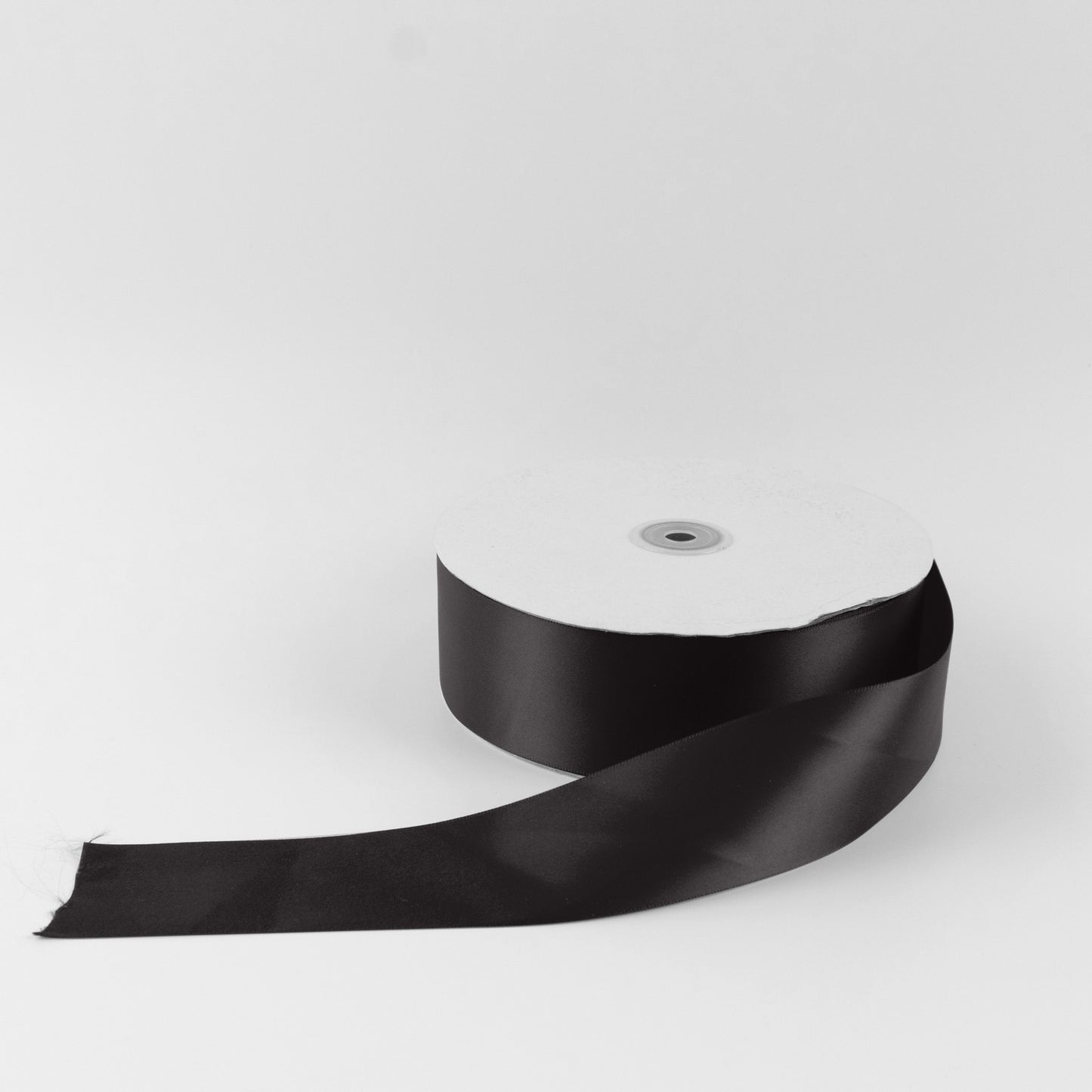 Single Face Satin Ribbon Roll Black 2" x 100 Yards Decorative Craft Ribbon