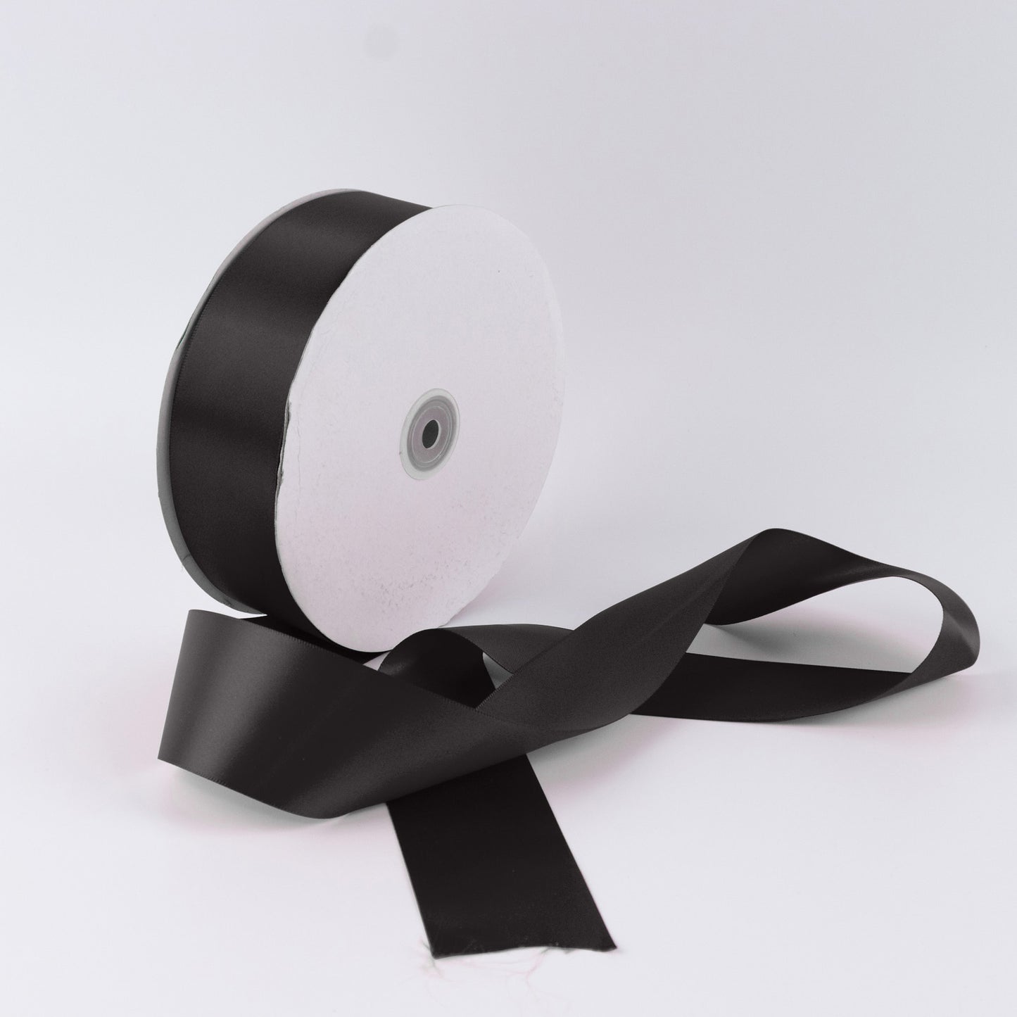 Single Face Satin Ribbon Roll Black 2" x 100 Yards Decorative Craft Ribbon