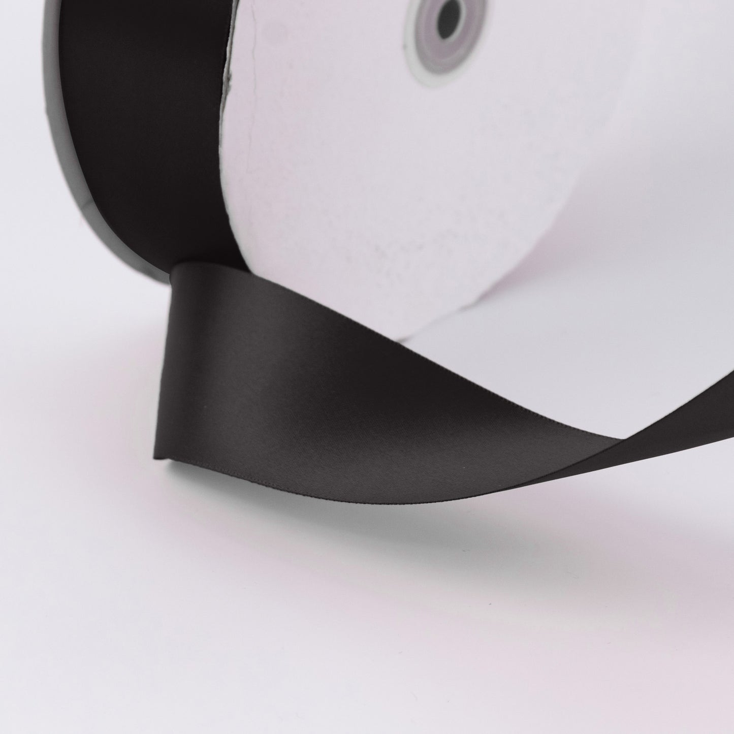 Single Face Satin Ribbon Roll Black 2" x 100 Yards Decorative Craft Ribbon