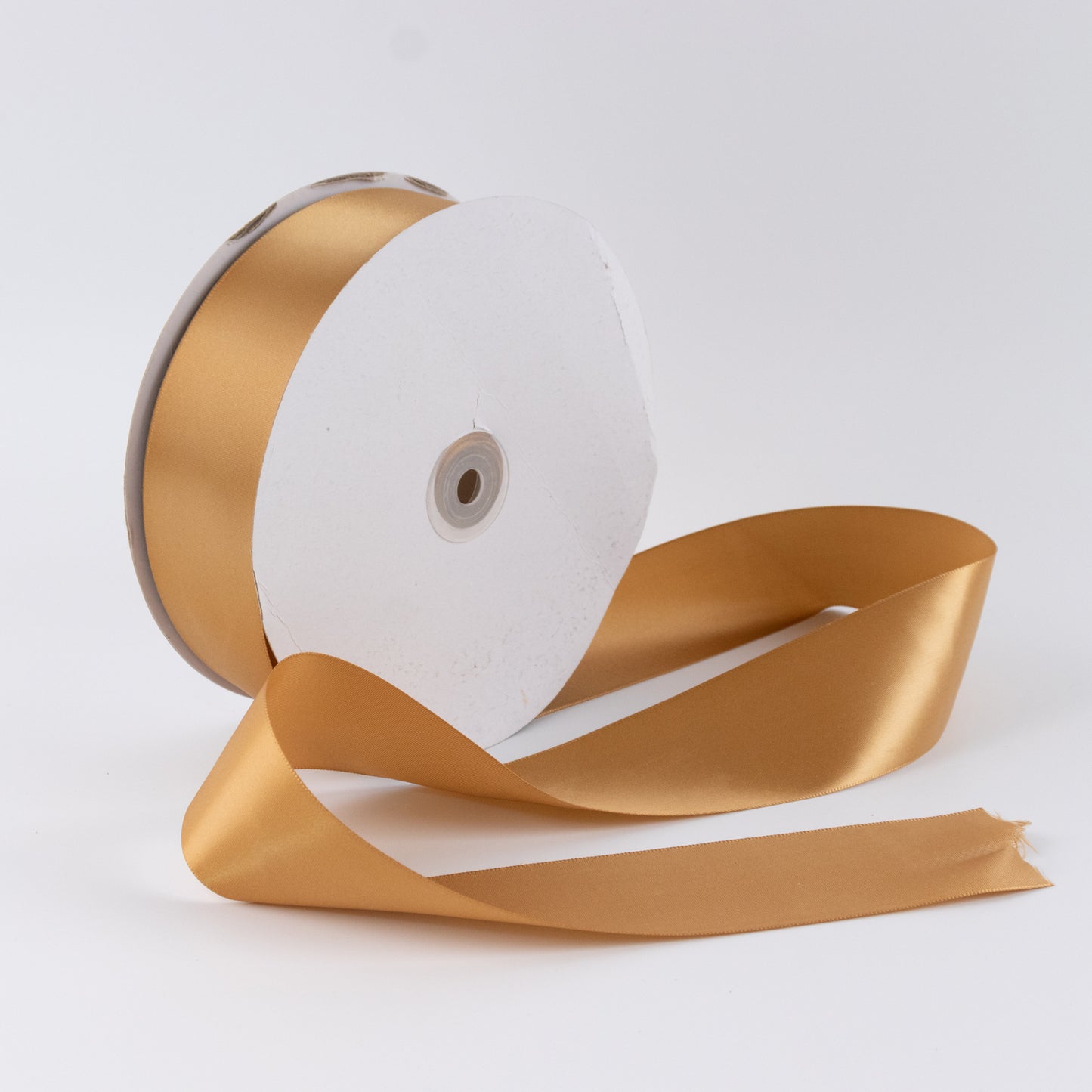 Single Face Satin Ribbon Roll Gold 2" x 100 Yards Decorative Craft Ribbon