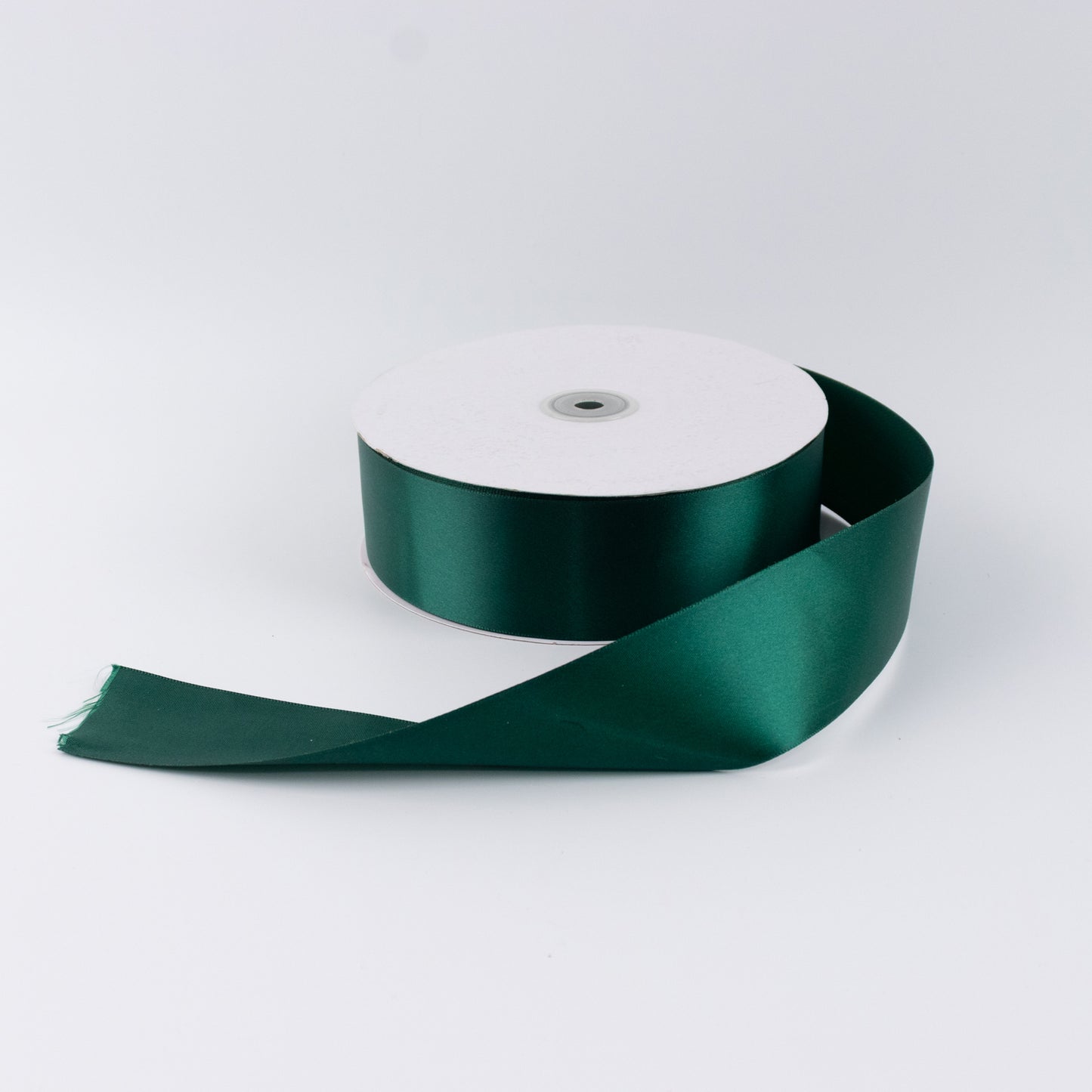 Single Face Satin Ribbon Roll Hunter Emerald Green 2" x 100 Yards Decorative Craft Ribbon