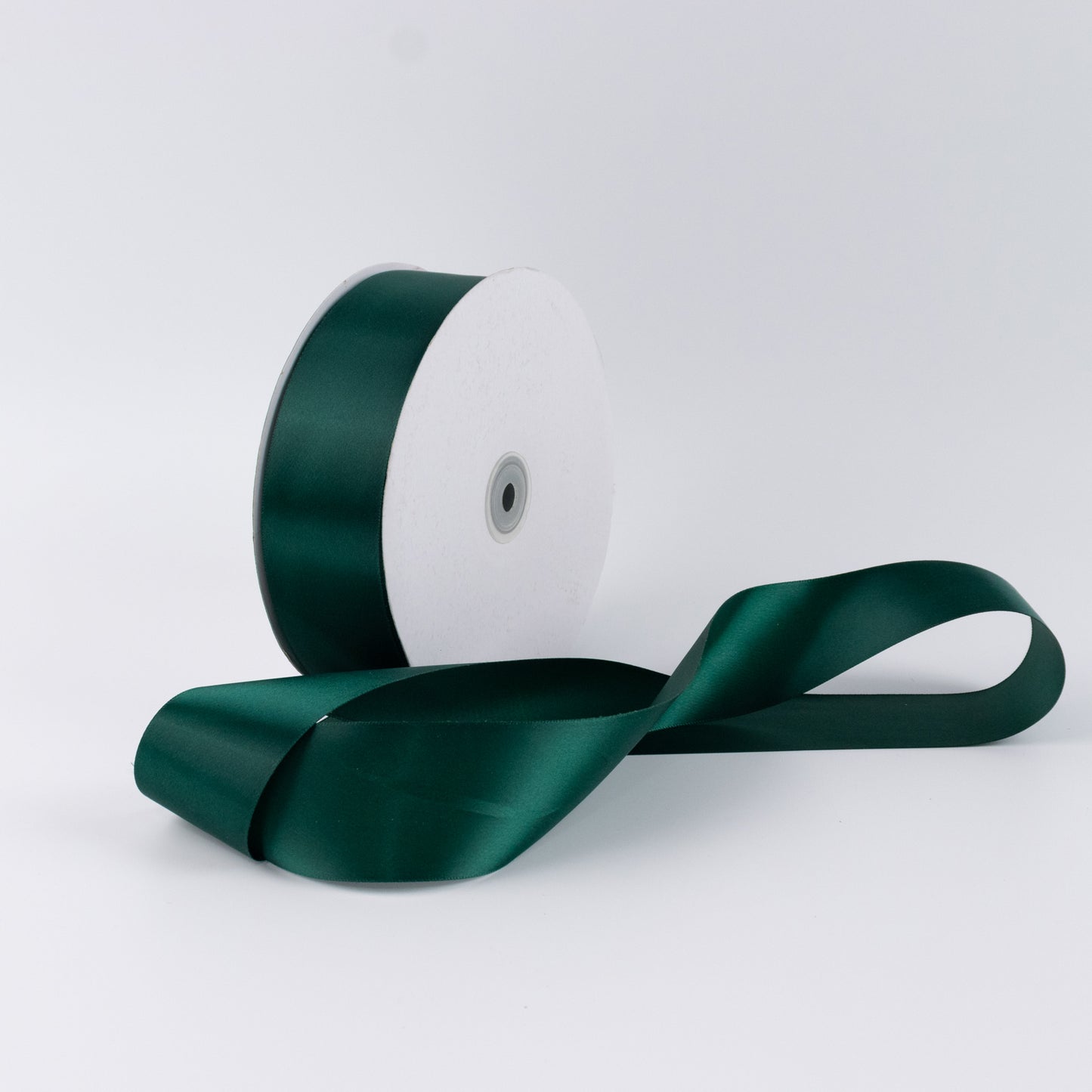 Single Face Satin Ribbon Roll Hunter Emerald Green 2" x 100 Yards Decorative Craft Ribbon