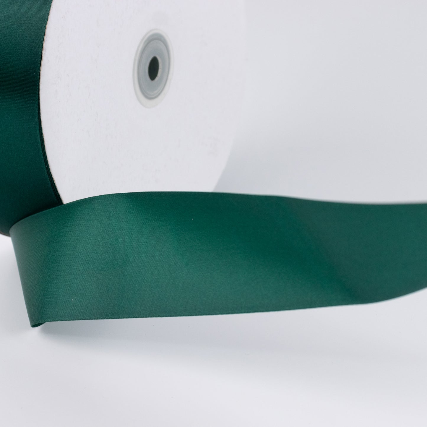 Single Face Satin Ribbon Roll Hunter Emerald Green 2" x 100 Yards Decorative Craft Ribbon