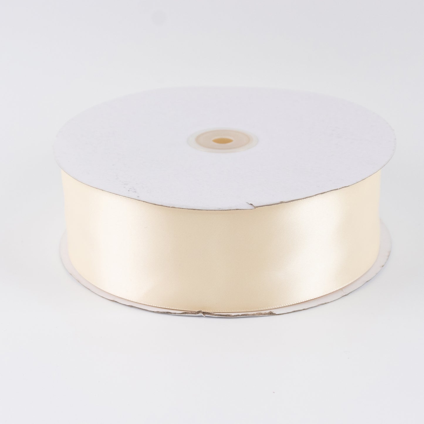 Single Face Satin Ribbon Roll Ivory 2" x 100 Yards Decorative Craft Ribbon