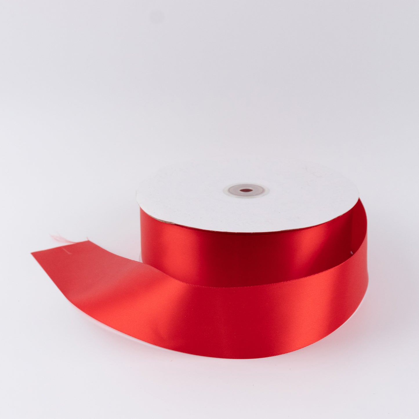 Single Face Satin Ribbon Roll Red 2" x 100 Yards Decorative Craft Ribbon