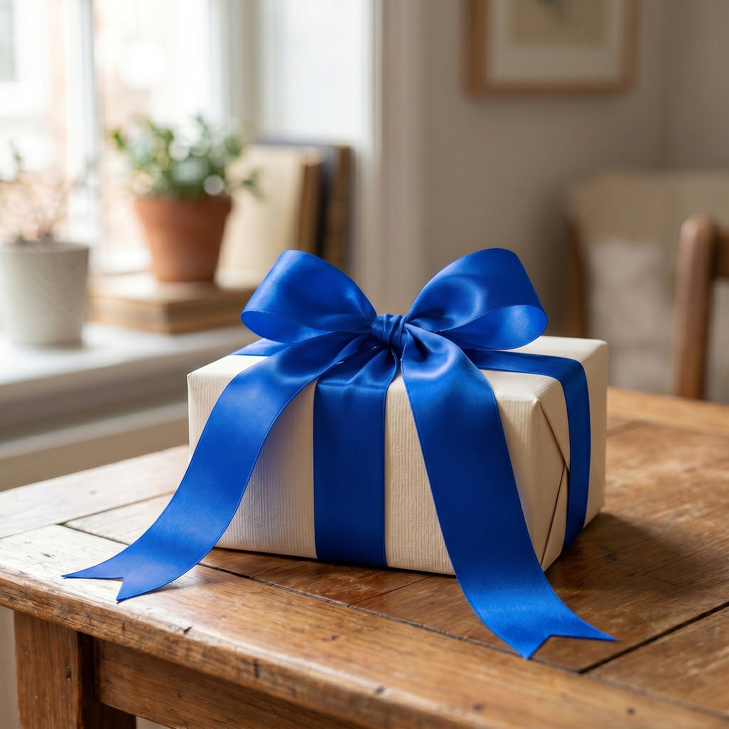 Single Face Satin Ribbon Roll Royal Blue 2" x 100 Yards Decorative Craft Ribbon