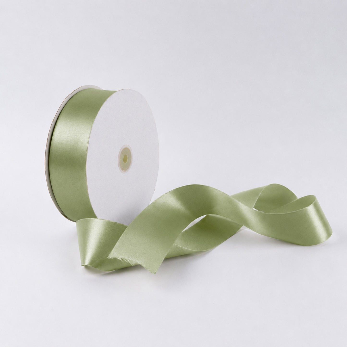 Single Face Satin Ribbon Roll Sage Green 2" x 100 Yards Decorative Craft Ribbon