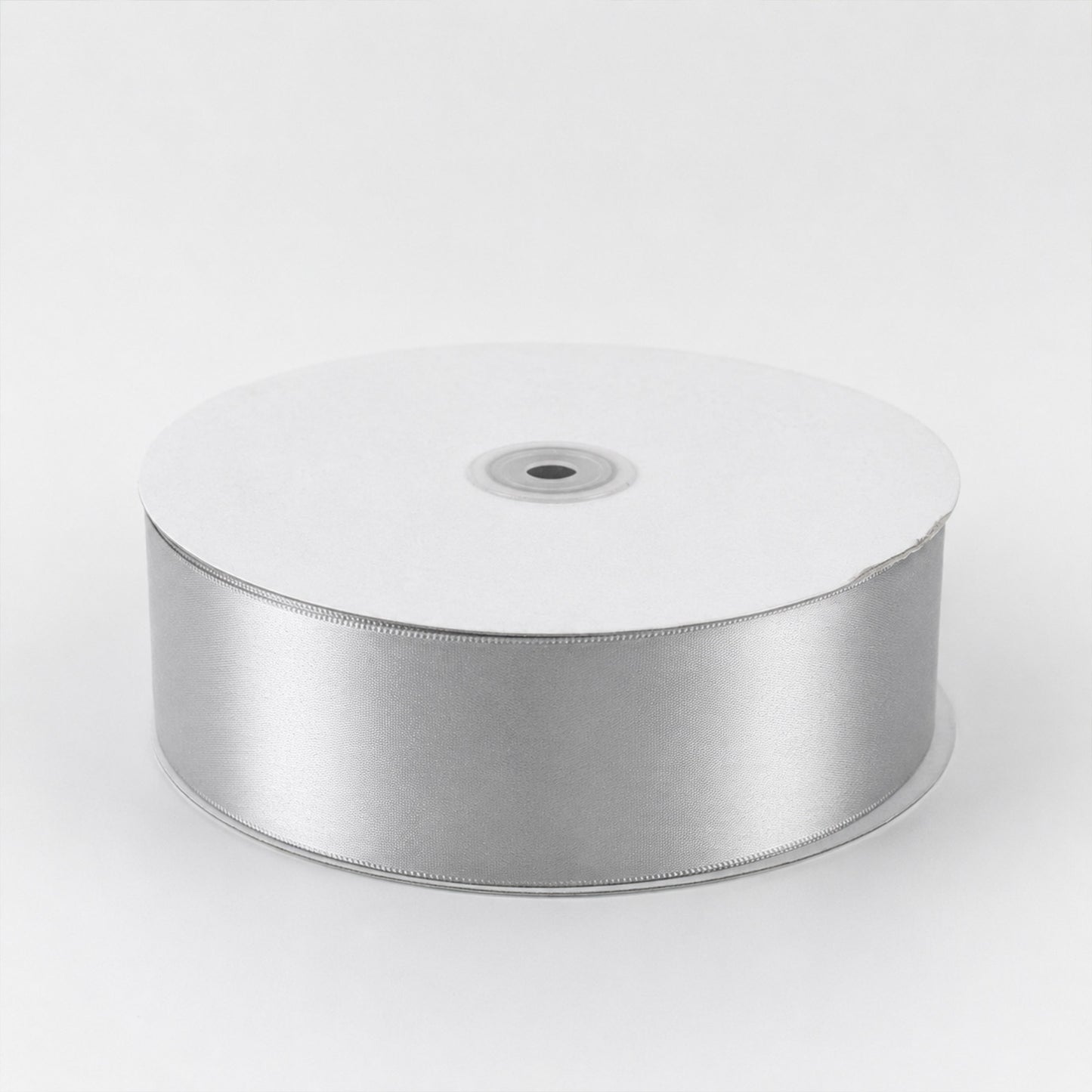 Single Face Satin Ribbon Roll Silver 2" x 100 Yards Decorative Craft Ribbon