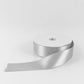 Single Face Satin Ribbon Roll Silver 2" x 100 Yards Decorative Craft Ribbon