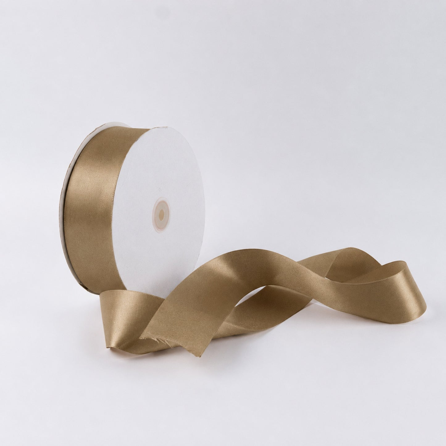 Single Face Satin Ribbon Roll Taupe 2" x 100 Yards Decorative Craft Ribbon