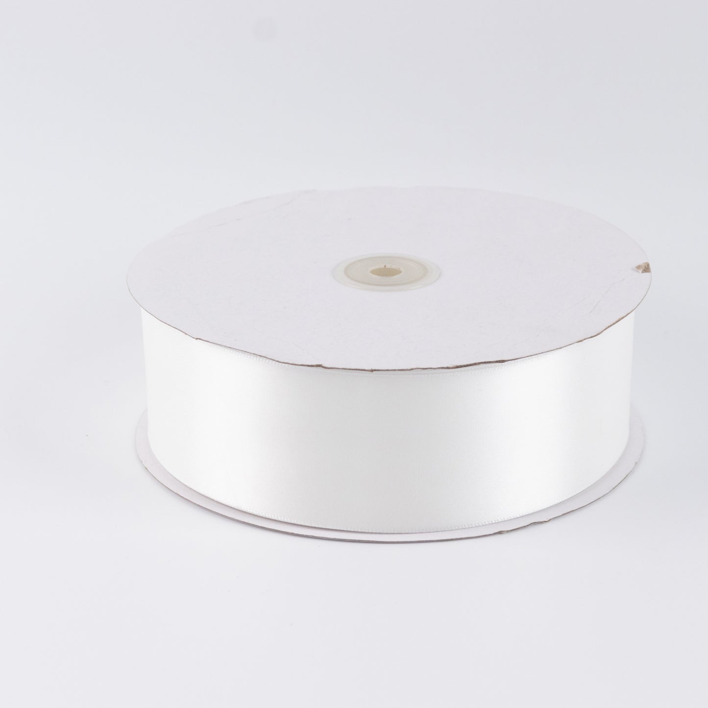 Single Face Satin Ribbon Roll White 2" x 100 Yards Decorative Craft Ribbon